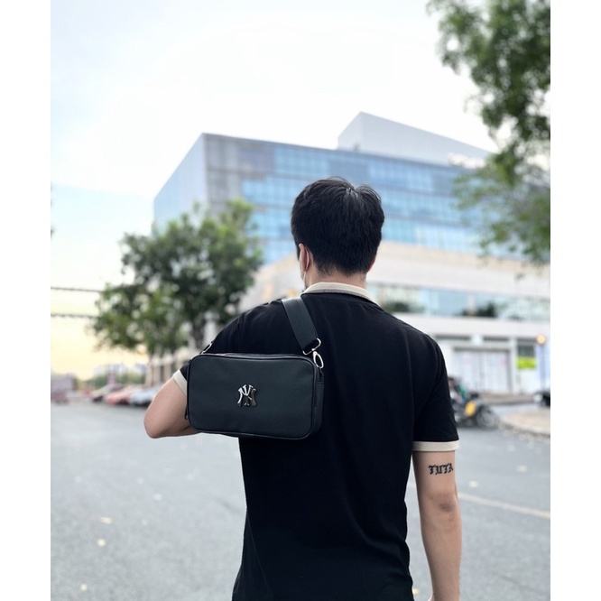 túi đeo chéo NY logo sắt chống thấm nước túi crossbody MIb hàng FULl TAG