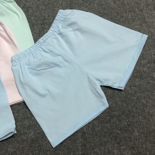 (J14QN) QUẦN NGẮN COTTON MÀU CHO BÉ 3-9kg - JOU (katydang)