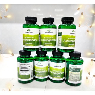 Swanson Premium Ashwagandha 450mg hỗ trợ giảm căng thẳng và tăng năng lượng 100v