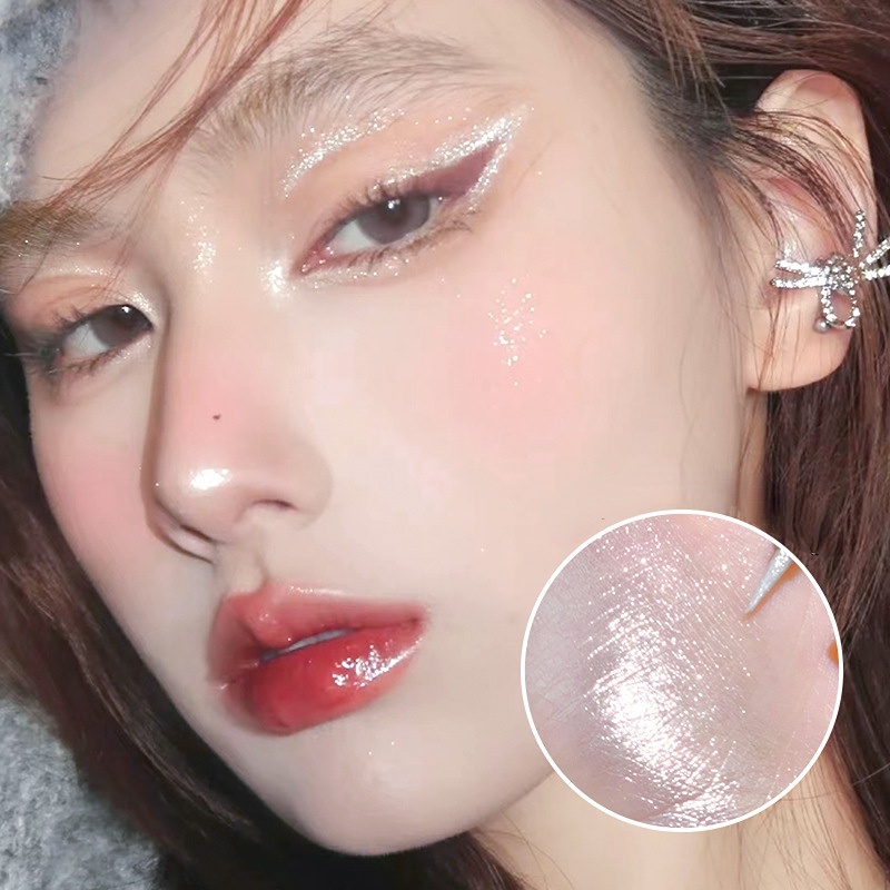 Bút Kẻ Mắt Xixi Màu Hồng Ánh Ngọc Trai Chống Thấm Nước Tự Nhiên