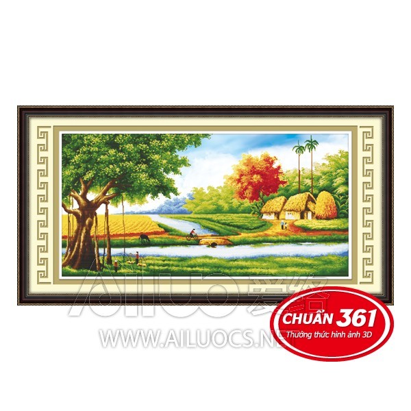 tranh thêu 3d phong cảnh 53329