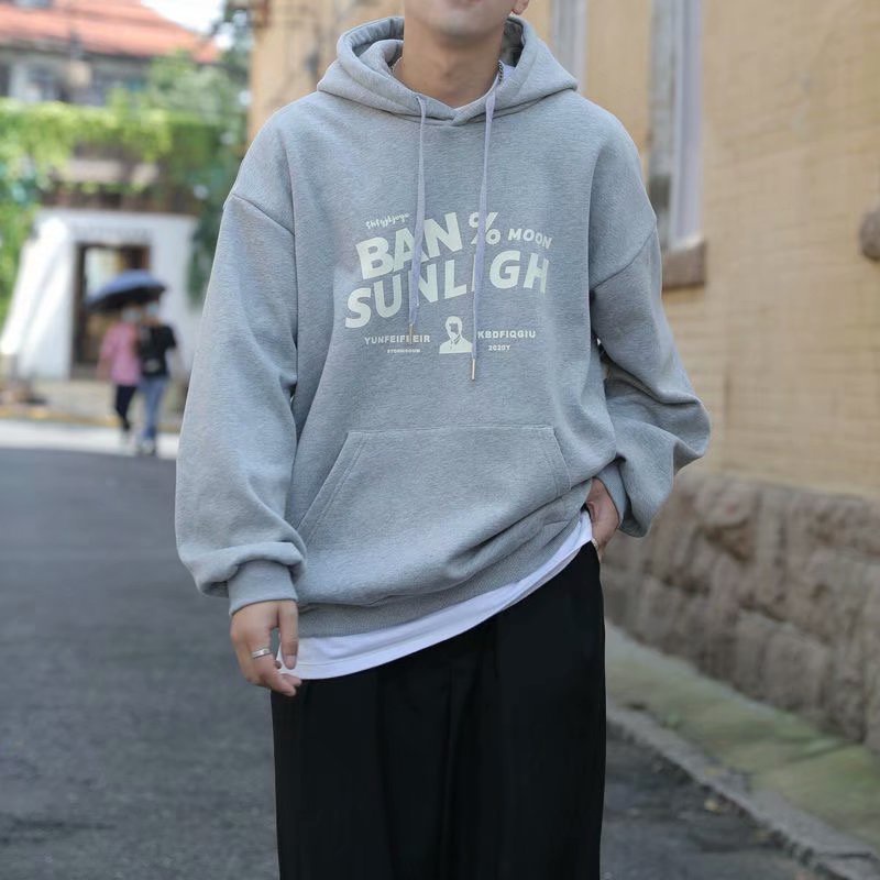 Áo Hoodie Dáng Rộng Phong Cách Hong Kong Thời Trang Mùa Thu Cho Nam