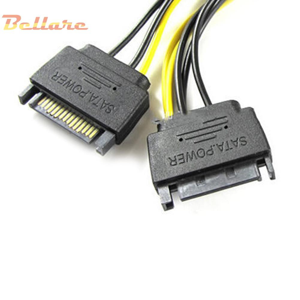 Thắt Lưng Thiết Kế Đơn Giản Thời Trang Cho Nữ✯1 Dây Cáp Nguồn Chuyển Đổi 15Pin SATA Male Sang PCIe 8Pin (6 + 2) Male | BigBuy360 - bigbuy360.vn