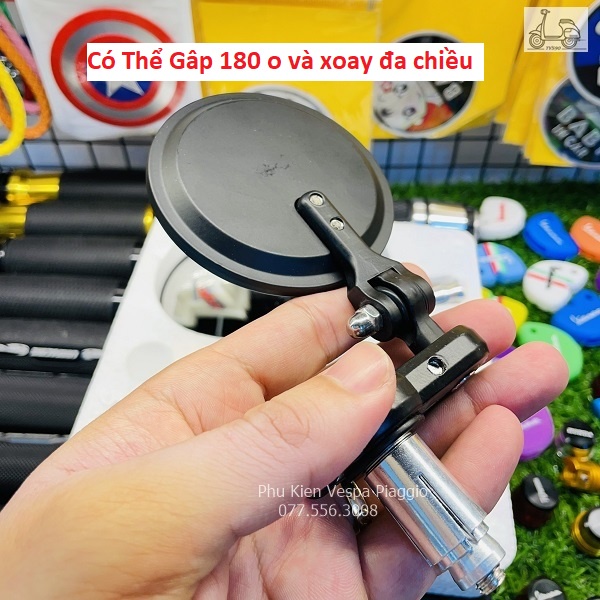 Gương Gù Tròn CNC Mặt Kính Trắng