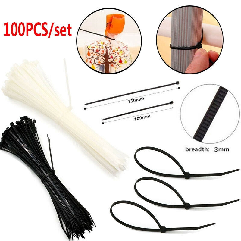 Set 100 dây rút nhựa 10/ 15cm đa năng chất lượng cao