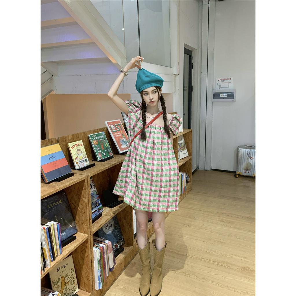 「 WELOVE1 」Đầm Ngắn Tay Thời Trang Mùa Hè Mới 2023 Dành Cho Nữ