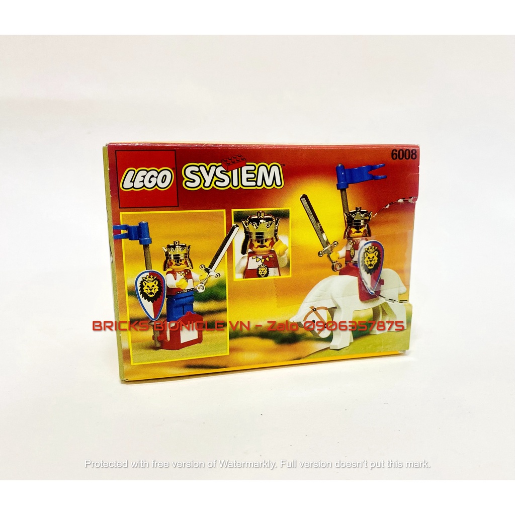 LEGO CASTLE SYSTEM - ĐỒ CHƠI XẾP HÌNH LEGO LÂU ĐÀI TRUNG CỔ - 6008 ROYAL KING - NHÀ VUA HOÀNG GIA