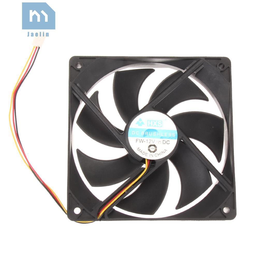 Jae•✈120mm 120x25mm 12V 3Pin DC Brushless PC Computer Case Cooling Fan☸