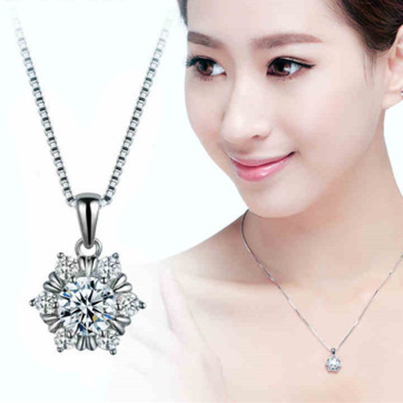 Mặt dây chuyền bạc 925 làm trang sức thời trang cho phụ nữ