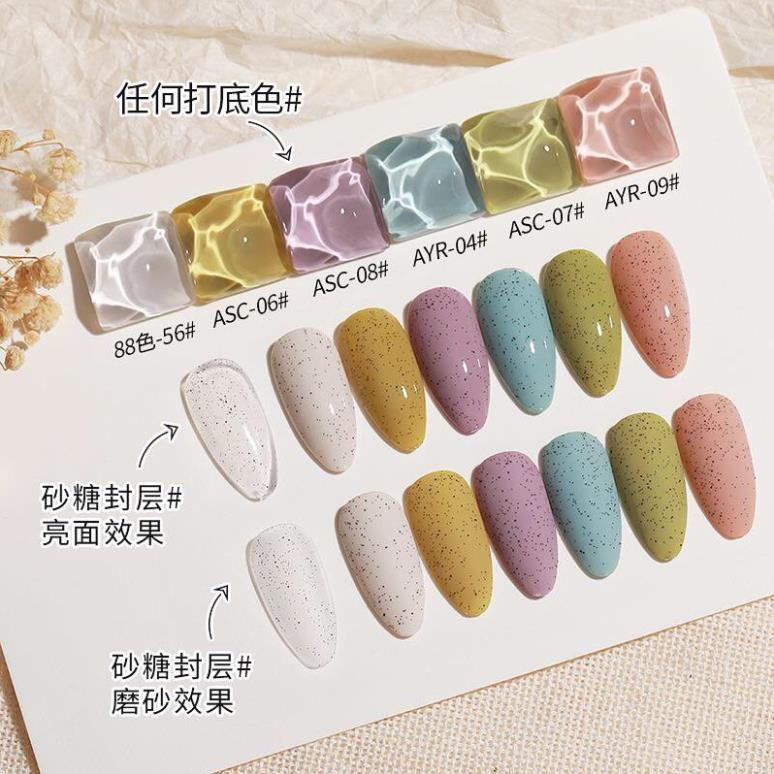 Top Cát Candy Top Coat AS vỏ đỏ ( Cam Kết Chính Hãng - làm khô sơn gel bằng máy hơ uvled )