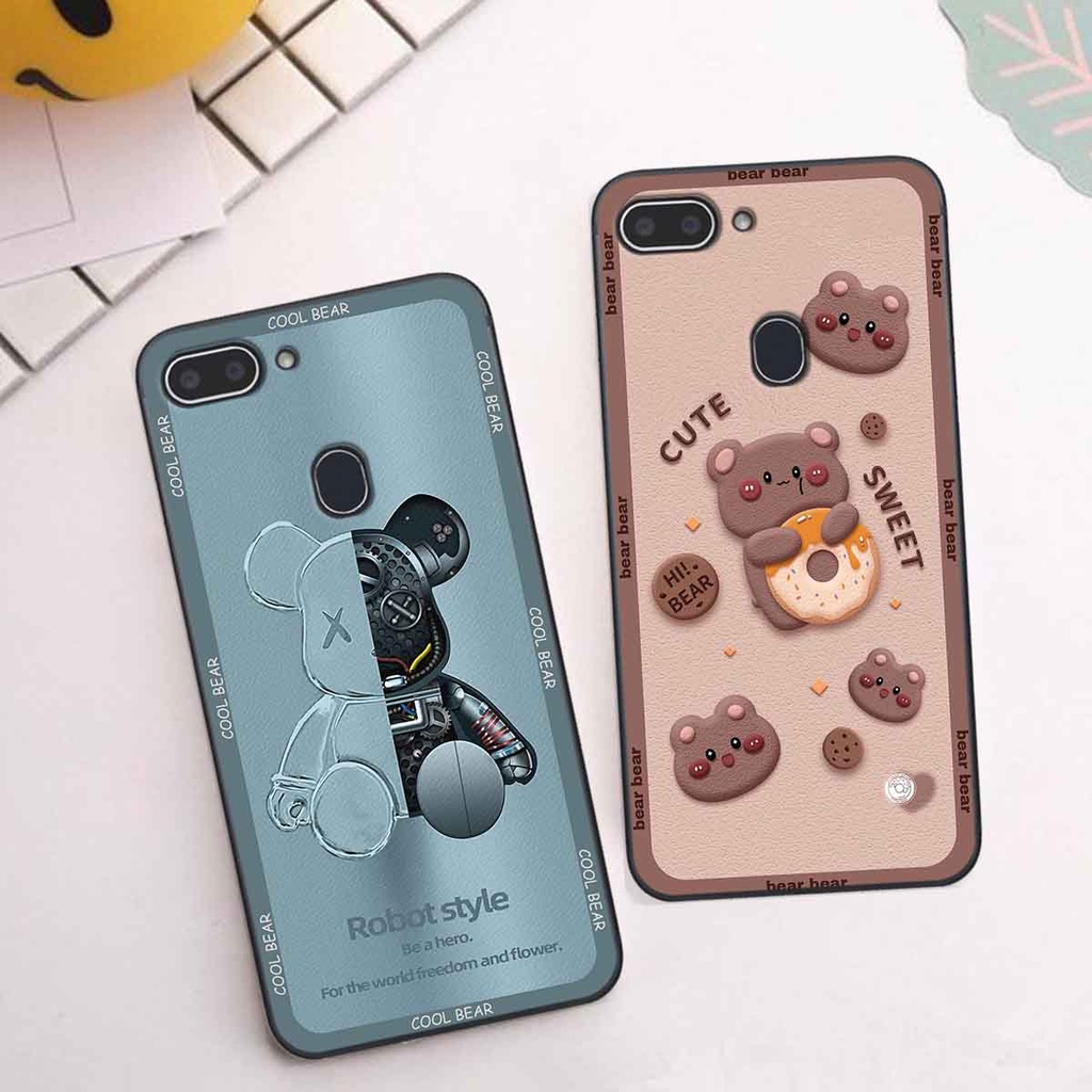 Ốp Realme 1 / 2 bear brick, gấu đáng yêu, dễ thương