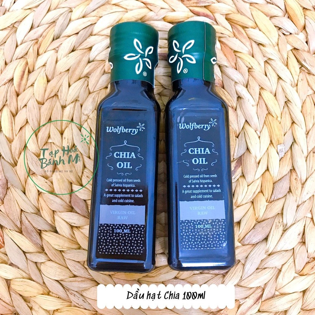 Dầu hạt Chia ăn dặm cho bé của Wolfberry100ml (sale date 5/2022)