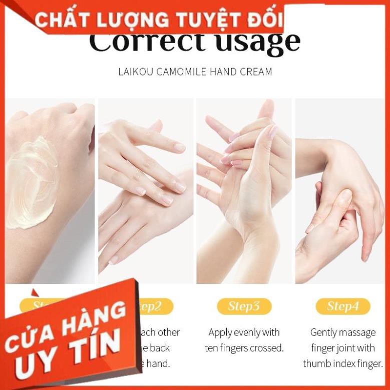 [FreeshipMax] Kem Dưỡng Da Tay Laikou Tinh Chất Hoa Cúc La Mã Chống Nhăn Cấp Ẩm 30g