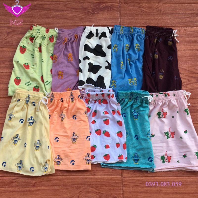 Quần Đùi Hoạt Hình Nữ Mặc Nhà Họa Tiết Cute 💕💕 Quần đùi nữ nhiều họa tiết vải siêu thoáng mát