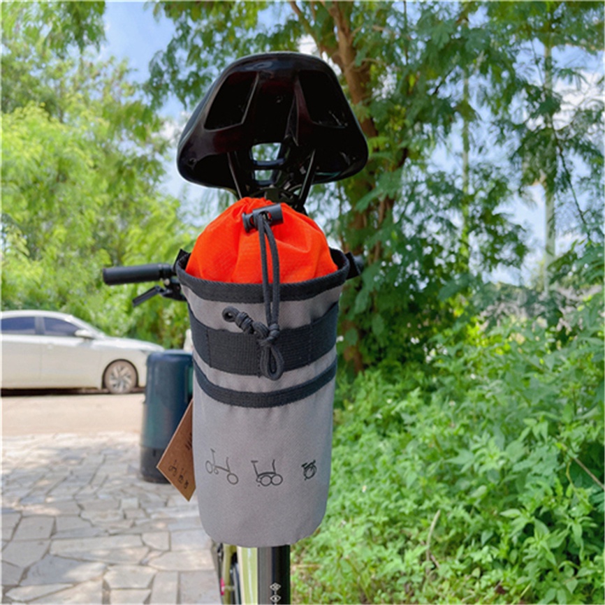 Litepro Water Bottle Holder Front Frame Rack bag Seatpost Cage holder with velcro buckle For Brompton Cycling Accessories