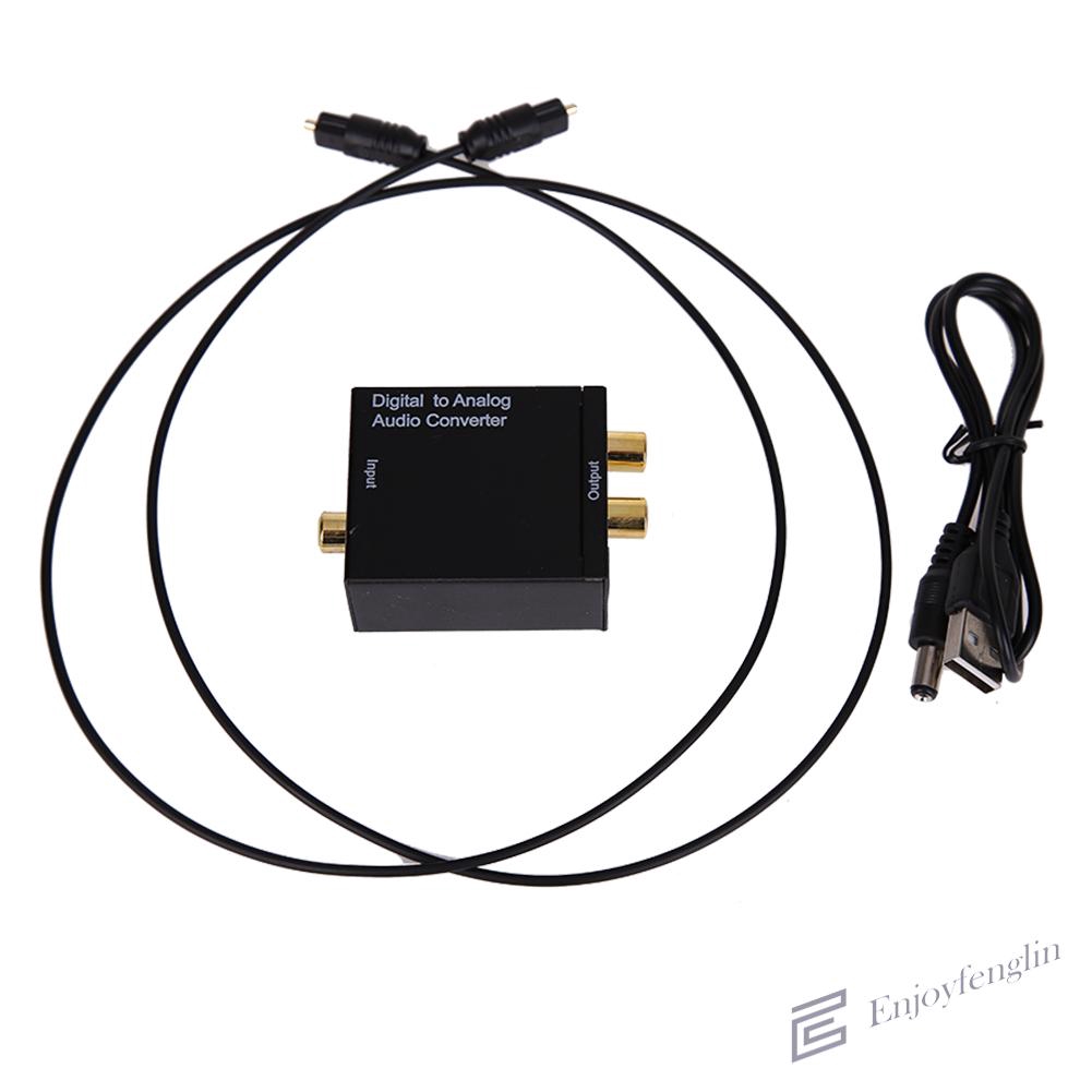 Bộ chuyển đổi dây cáp quang âm thanh Coaxial Toslink sang analog RCA L / R