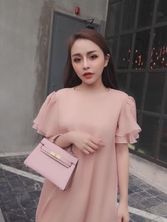 Váy suông tay bồng
