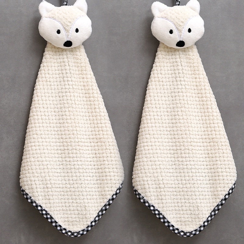 PVN43634 Khăn Lau Tay Hình Sóc Hoạt Hình Siêu Thấm Hút Nhanh Khô Cho Nhà Bếp