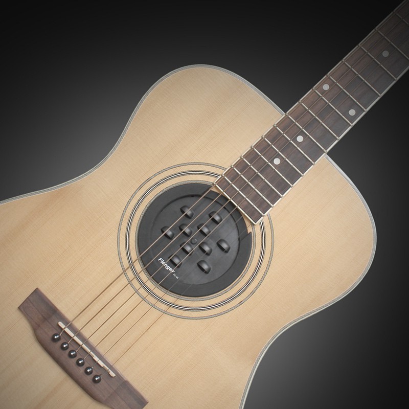 Flanger FS-08 2 Pcs Guitar Sound Cover Adjustable Acoustic Guitar Feedback Suppressor Sound Hole Cover 100mm ABS