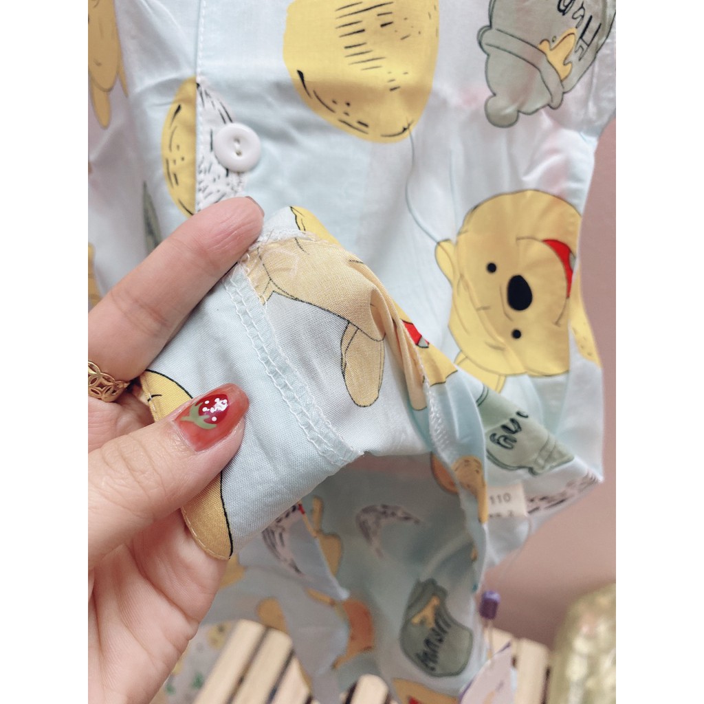 Bộ Pijama Vải Lanh Cho Bé Trai Và Gái Size 100-140(12-27kg)