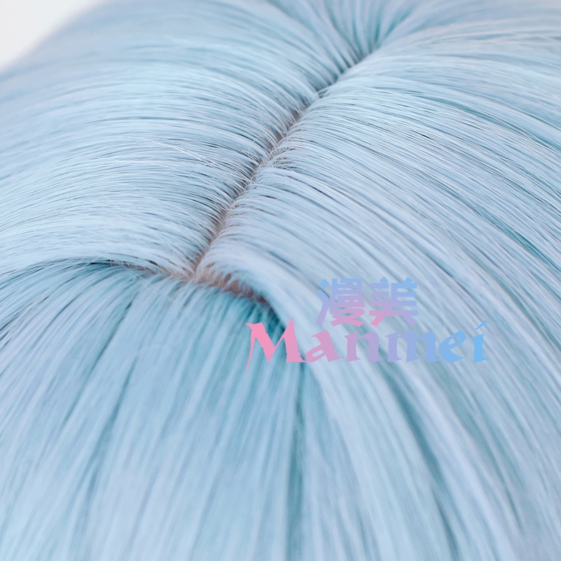 Manmei Rei Ayanami Cosplay Wig EVA Women 100cm Long Blue Hair Anime Heat Resistant Synthetic Wigs