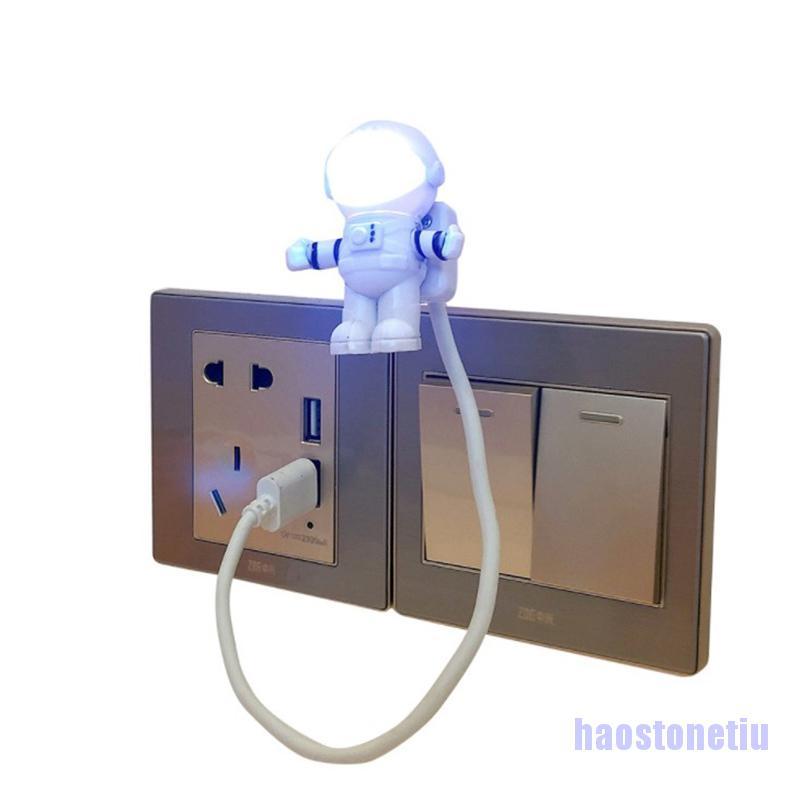 1 Đèn Led Usb Ánh Sáng Trắng Hình Phi Hành Gia Vũ Trụ