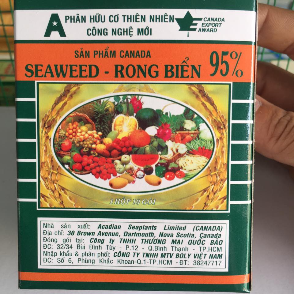 PHÂN BÓN LÁ HỮU CƠ RONG BIỂN SEAWEED (CANADA) - CHỨA 60 LOẠI DINH DƯỠNG, GIÚP CÂY SINH TRƯỞNG