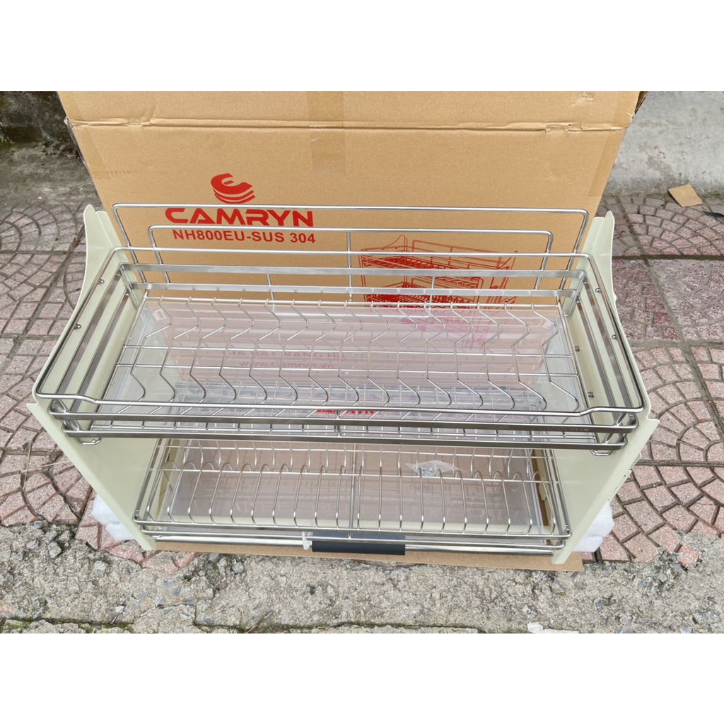 Giá Úp Bát Đĩa Nâng Hạ CAMRYN Inox 304 100%- Hàng nhập khẩu cao cấp