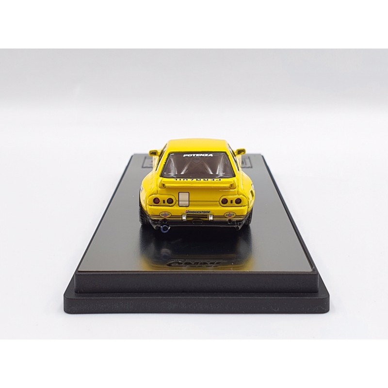 Xe Mô Hình Nissan Skyline GT-R (R32) &quot;Pennzoil&quot; Retro Livery Concept 1:64 Inno Model ( Vàng )