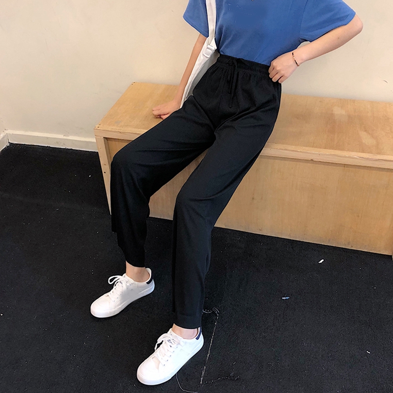 Quần ống rộng dáng dài phong cách thời trang Hàn Quốc retro cho nữ | BigBuy360 - bigbuy360.vn