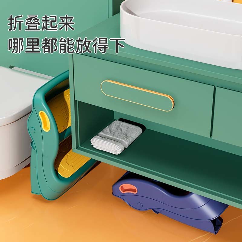 Ghế Đẩu Trẻ Em。Hai Bước Chủ。 Ghế Đẩu Rửa Tay/Bàn Chân/Chân Cho Bé Có Thể Rửa Mặt Và Rửa Mặt