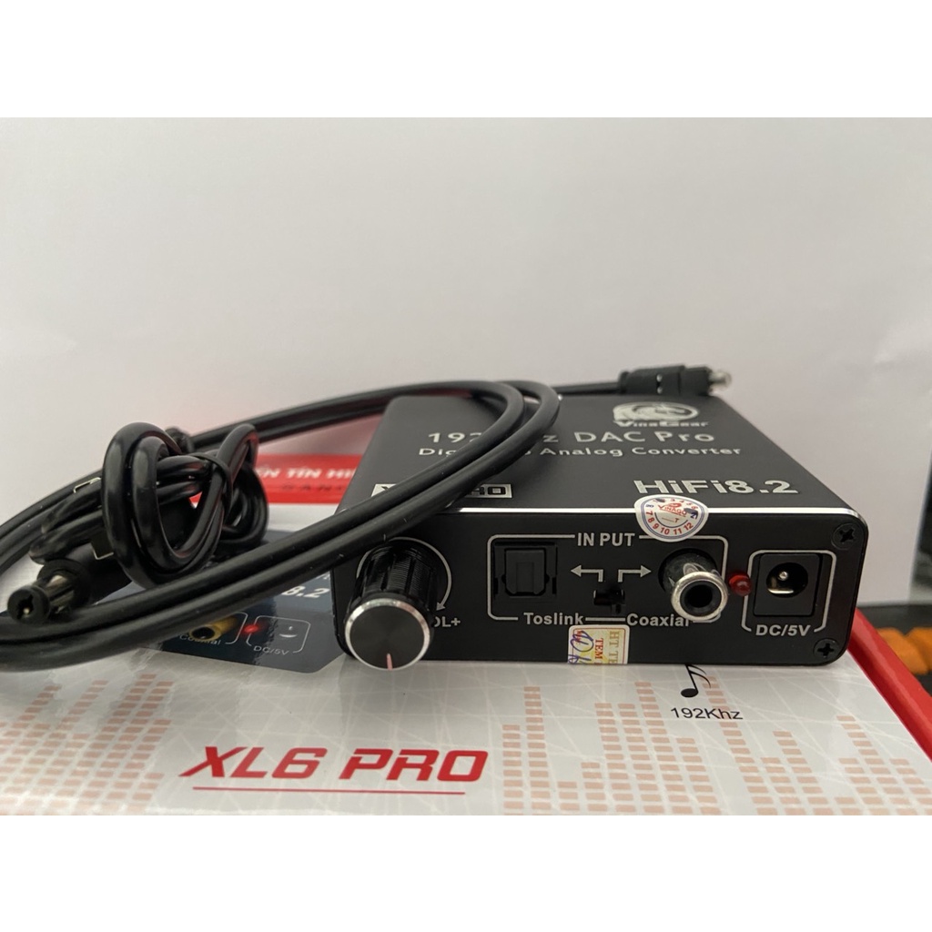 BỘ CHUYỂN ĐỔI ÂM THANH DIGITAL SANG ANALOG VINAGEAR XL6 PRO CHÍNH HÃNG.