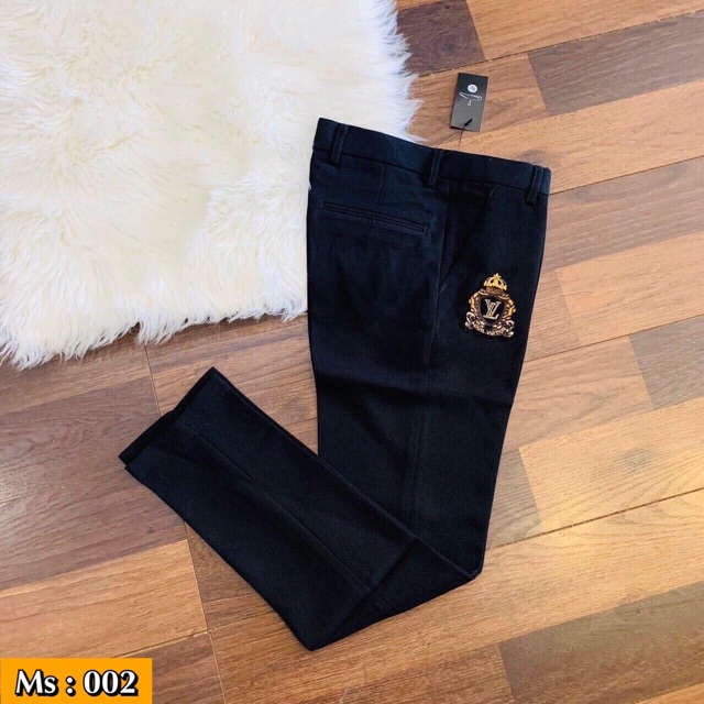 [ GIẢM 30% ] QUẦN ÂU LOGO ĐÍNH ĐÁ KHÂU SIÊU BỀN | BigBuy360 - bigbuy360.vn