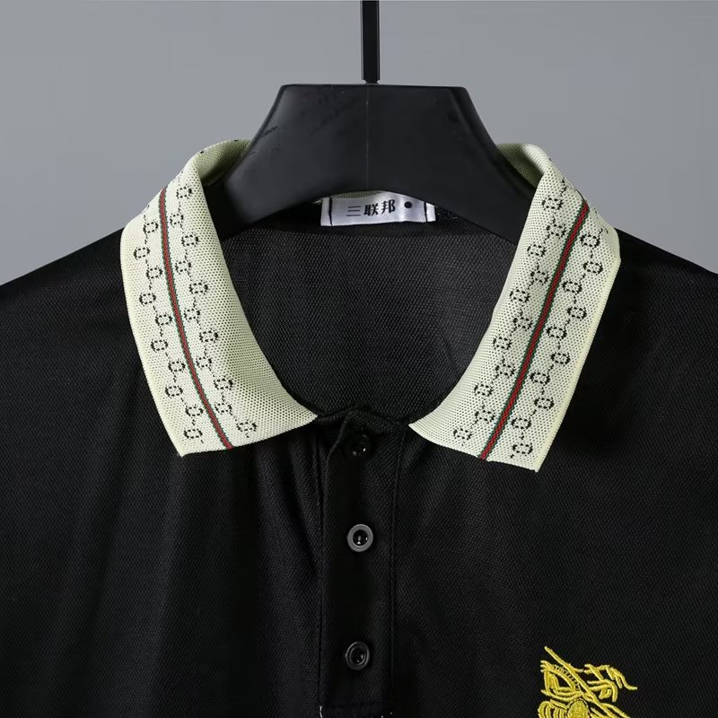 Áo Thun POLO Tay Ngắn Dáng Rộng In Họa Tiết Phong Cách Nhật Bản Thời Trang Cho Nam Size M-3XL