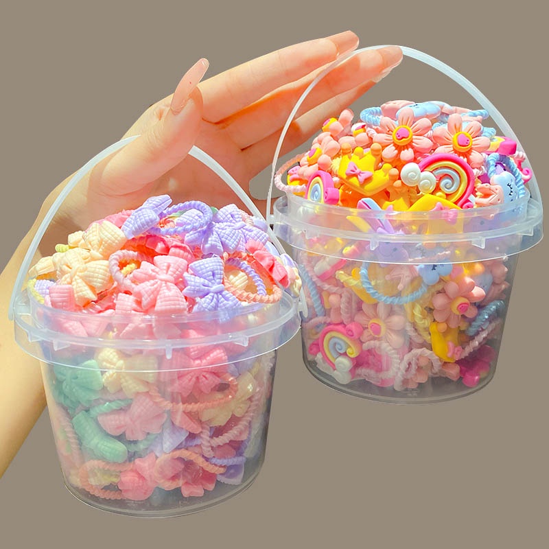 Dây Cột Tóc Cao Su Kiểu Hàn Quốc Dễ Thương Cho Bé Gái