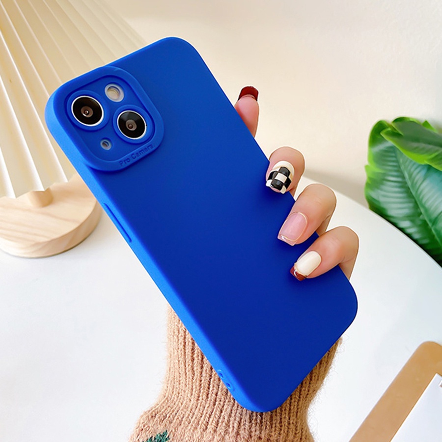 Ốp lưng Màu Kẹo Ngọt silicon viền vuông họa Bảo Vệ Camera Sau vỏ điện thoại cho Oppo A31 A52 A72 A92 a3S A5 A12e A5S AX5s A7 A12 A5 2020 A9 A33 A53 A32 A53s A1k Reno 3 A91 A93 5F