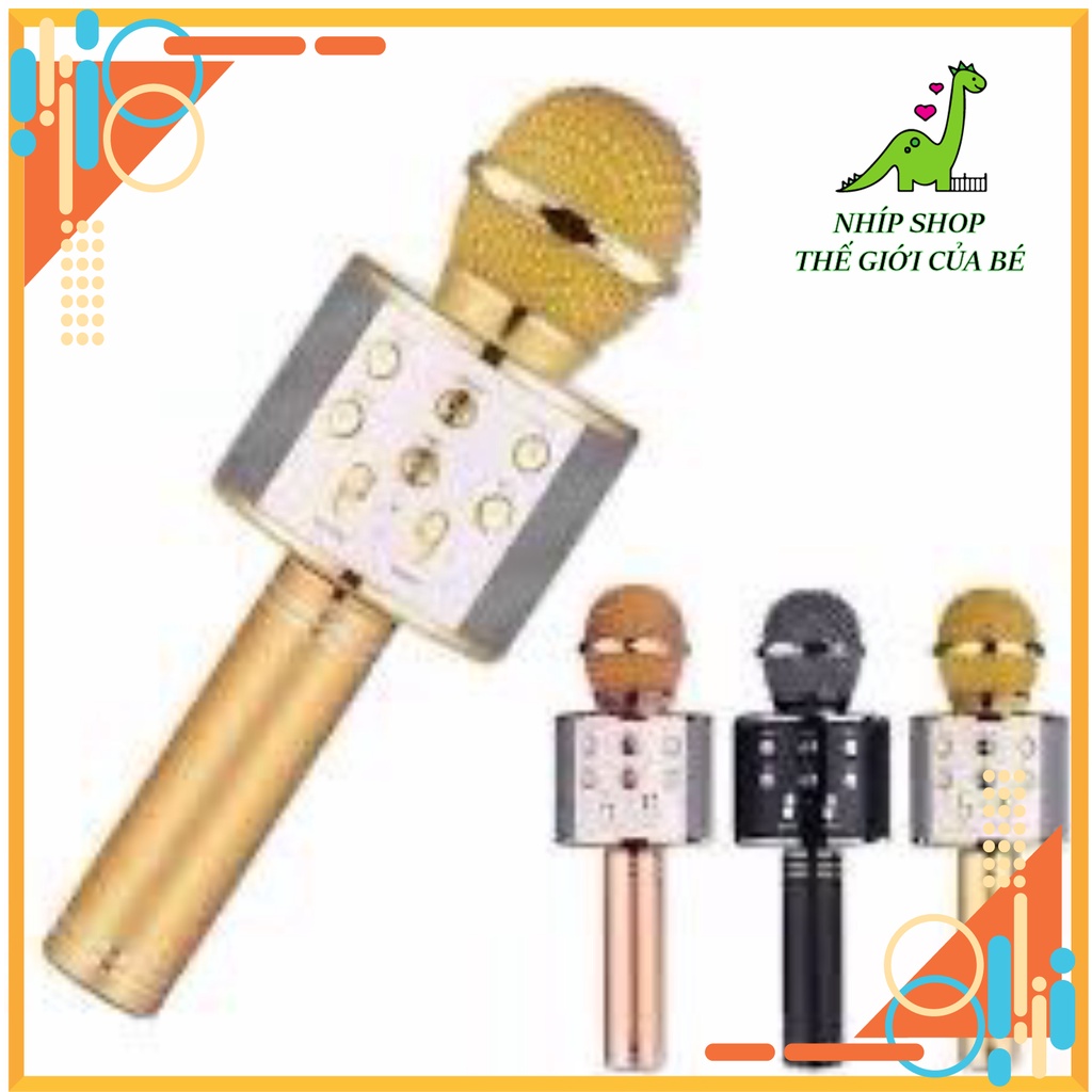 Mic hát bluetooth 858 - Nhíp Shop