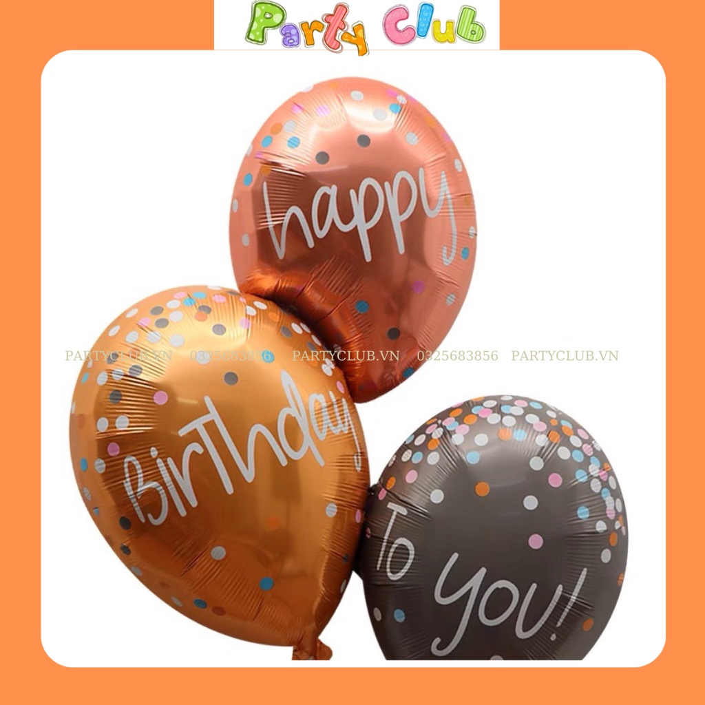 Bóng hộp quà Happy Birthday mẫu mới trang trí sinh nhật