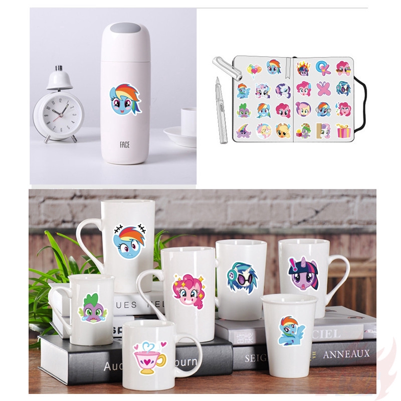 ❉ My Little Pony Giấy và decal dán tường ❉ 40Pcs/Set DIY Decals Stickers for Album Diary Laptop Scrapbooks Skateboard