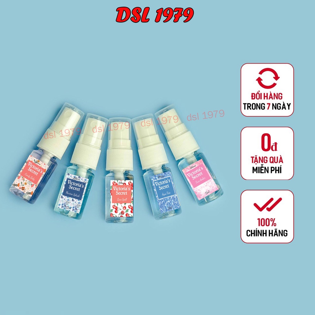 Xịt Body mist hương nước hoa toàn thân Victoria Secret, BBW 12ML