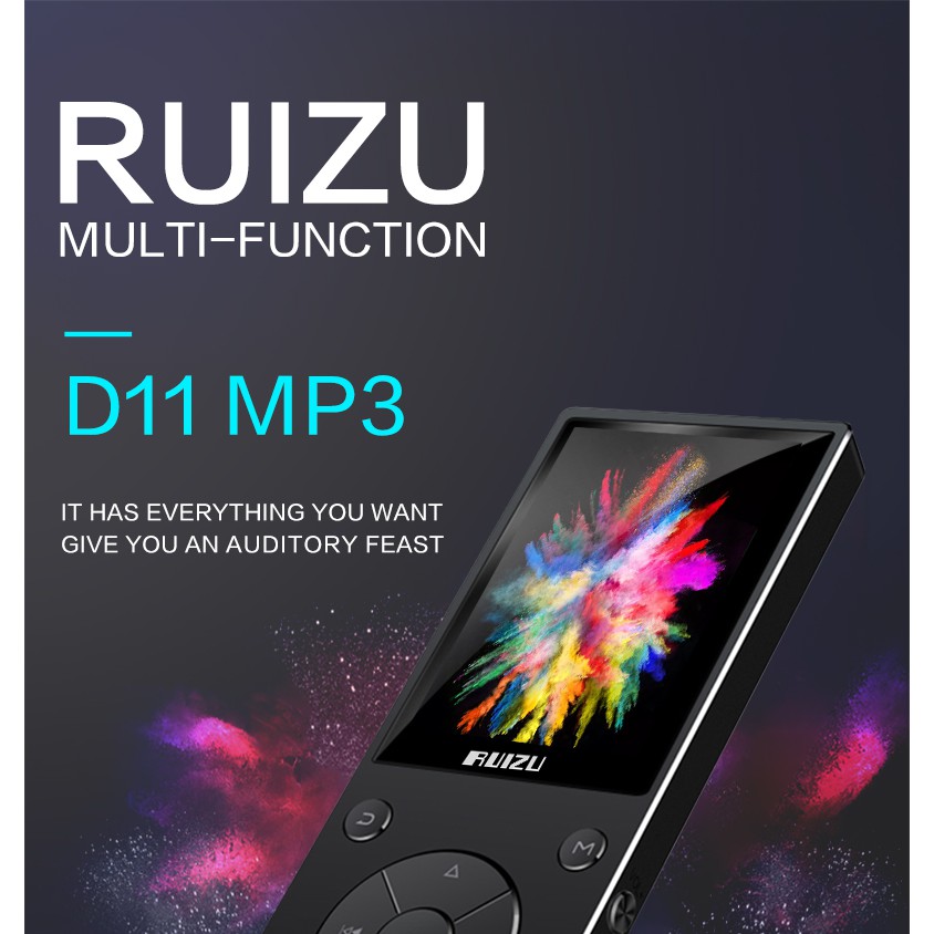 [Mã 155ELSALE giảm 7% đơn 300K] Máy Nghe Nhạc MP3 Bluetooth Ruizu D11 Bộ Nhớ Trong 8GB