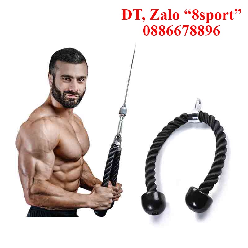 Dây thừng kéo xô dùng cho các bài tập ngực, tay trước, tay sau