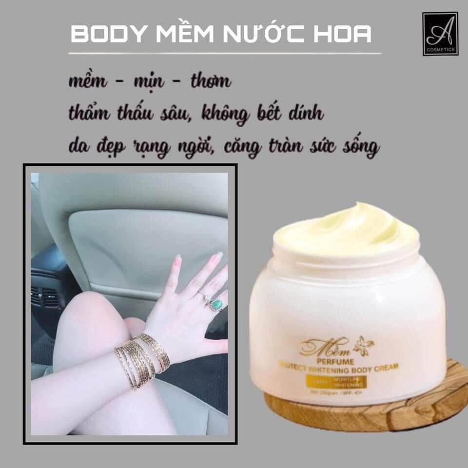 Combo 2 hộp kem dưỡng trắng da A mềm cosmetics, kem dưỡng trắng da hương nước hoa bật tone sau 7 ngày  sử dụng