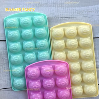 Khuôn rau câu 18 mặt heo Khay đá chú heo xinh KD35 - pig shaped ice tray jelly mold