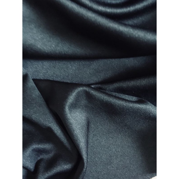 Vải thun lụa đen  co giãn 4 chiều ( khổ 1,6m x 1m dài)