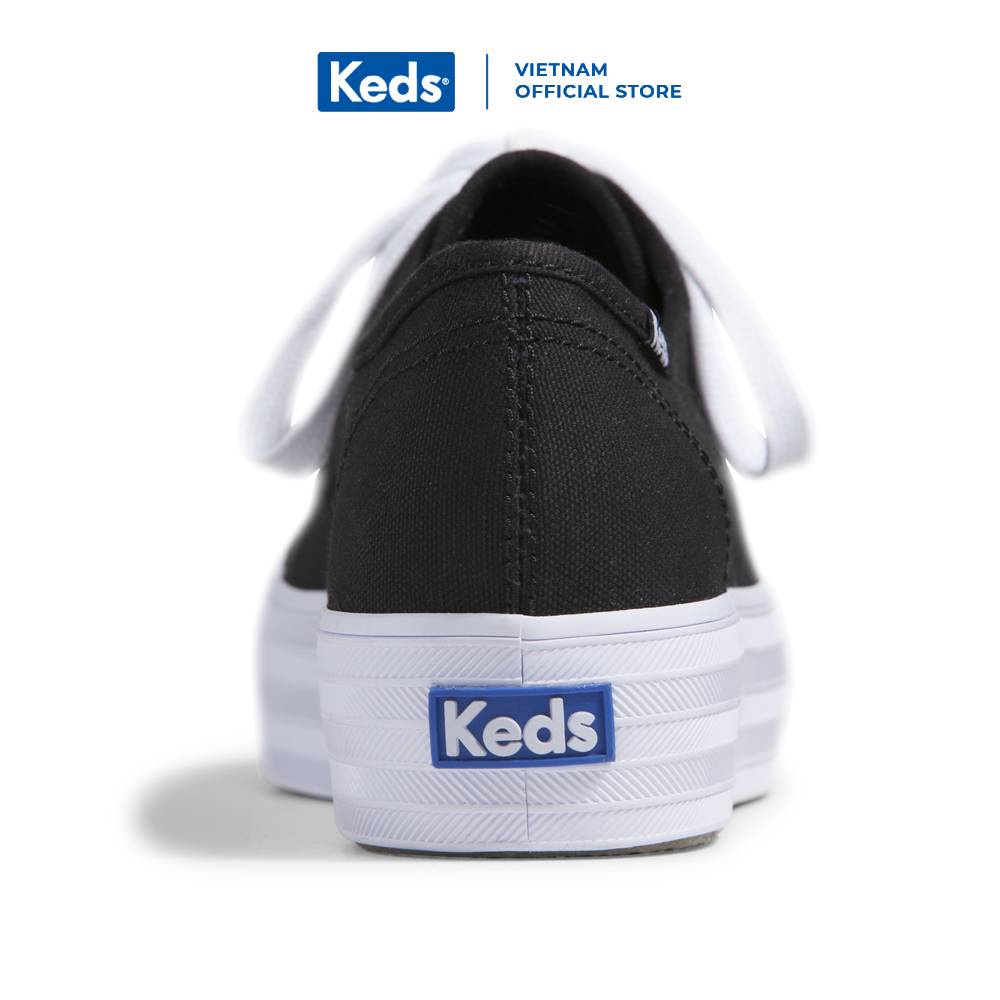 Giày Keds Nữ - Triple Kick Canvas Blk/White - KD057309