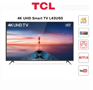 Smart TV 43 inch TCL 4K UHD wifi L43U50