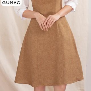 Đầm yếm phối đô trắng DA1061 GUMAC