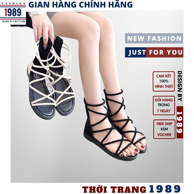 (QUÀN TẰNG LÀ SỮA TẮM )Dép sandal nữ 🌺dép chiến binh khóa sau SD05 đi học đi chơi đều rất phù hợp xỏ ngón bền đẹp ,1989