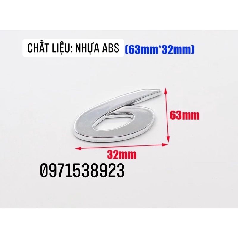 Logo MAZDA 323, 2, 3, 6 dán thân xe hàng cao cấp